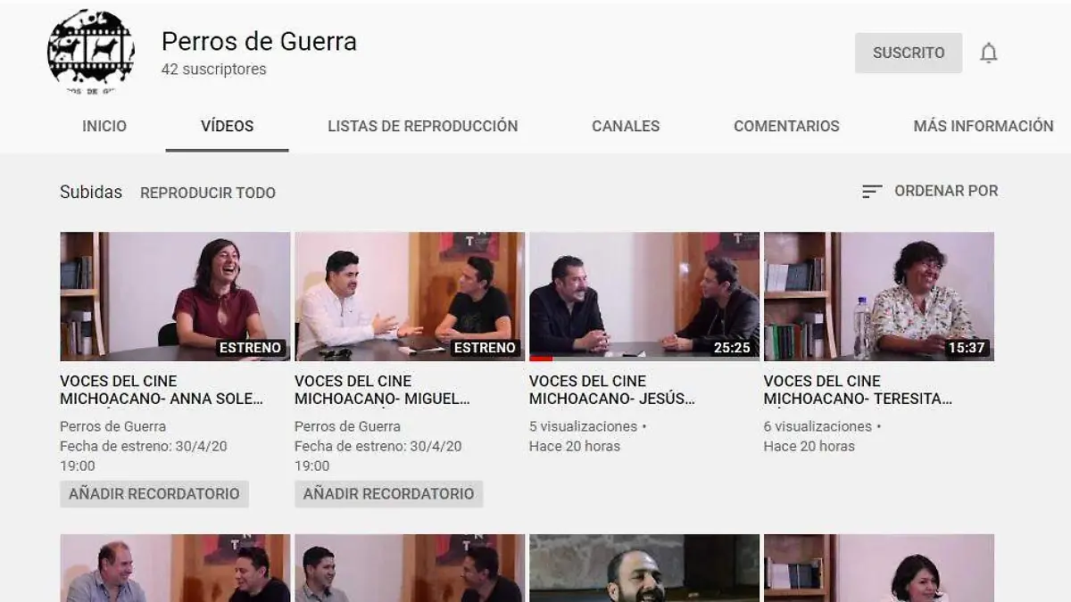 canal de youtube